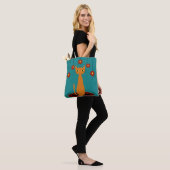 Orange Katze Tasche (Am Model)
