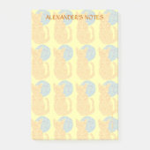 Orange Katze Z und die Post-it Klebezettel (Vorderseite)