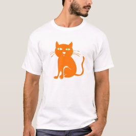 Orange Katzen-Halloween-T - Shirt (Kleinkind)