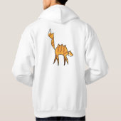 Orange Katzen Hoodie (Rückseite)