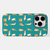 Orange Katzen lustig Case-Mate iPhone Hülle (Rückseite (Horizontal))
