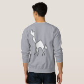 Orange-Katzen-Männer-Sweatshirts Sweatshirt (Schwarz voll)