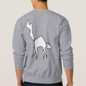 Orange-Katzen-Männer-Sweatshirts Sweatshirt (Rückseite)