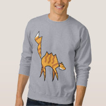 Orange-Katzen-Männer-Sweatshirts