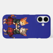 Orange Katzen tanzen schottischen Ceilidh Case-Mate iPhone Hülle (Rückseite (Horizontal))