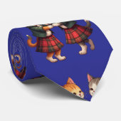 Orange Katzen tanzen schottischen Ceilidh Krawatte (Gerollt)