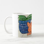Orange Katzen-Tasse Kaffeetasse (Links)