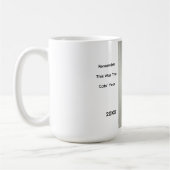 Orange Katzenfoto Text Kaffeetasse (Links)