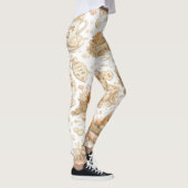 Orange Katzenmuster Leggings (Rechts)