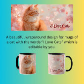 Orange-Katzenverpackung Tasse