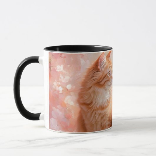 Orange-Katzenverpackung Tasse (Links)