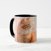 Orange-Katzenverpackung Tasse (Vorderseite Links)