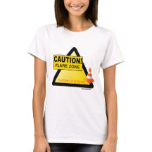 Orange Kegel-T - Shirt der Aufflackernzone