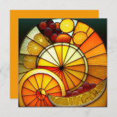 Orange-Keile aus festem Glas (Vorne/Hinten)