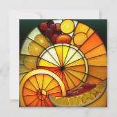 Orange-Keile aus festem Glas (Vorderseite)