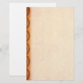 Orange keltische Knoten Briefpapier (Vorne/Hinten)