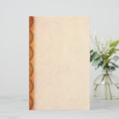 Orange keltische Knoten Briefpapier (Stehend Vorderseite)