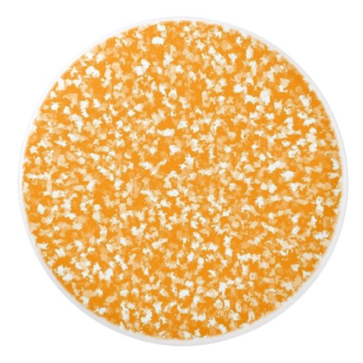 Orange Keramik Möbelkabelknopf Keramikknauf (Vorderseite)