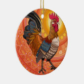 Orange Keramik Ornament (Rechts)