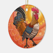 Orange Keramik Ornament (Links)