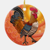 Orange Keramik Ornament (Hinten)