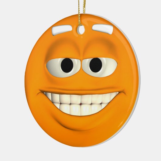 Orange Keramikornament (Links)