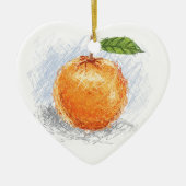 orange keramikornament (Vorne)