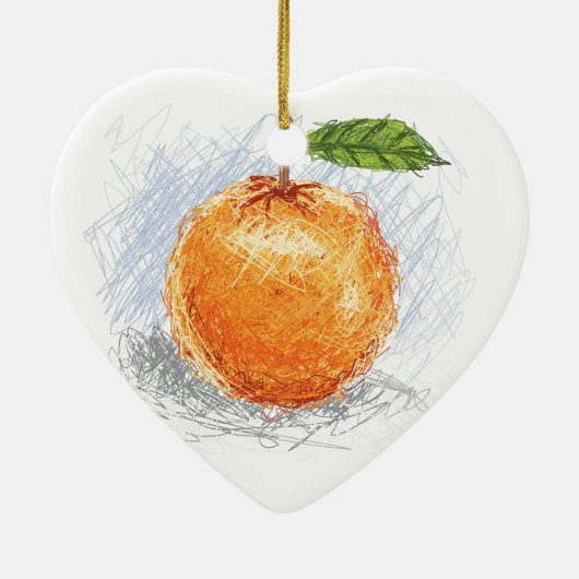 orange keramikornament (Hinten)