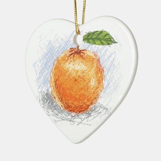 orange keramikornament (Links)