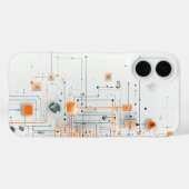 Orange-Kern-Schaltplan Case-Mate iPhone Hülle (Rückseite (Horizontal))