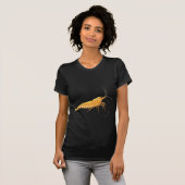 Orange Kirschblüte-Garnele T-Shirt (Vorne ganz)