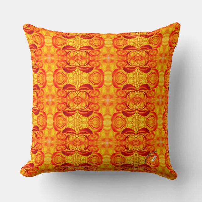 Orange Kissen (Vorderseite)