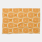 Orange Kitchen Design Handtuch (Horizontal)