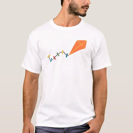 Orange Kite T-Shirt (Vorderseite)