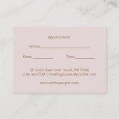 Orange Kitten Pet Care Termin Visitenkarte (Rückseite)