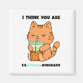 Orange Kitten Sie sind außergewöhnlich niedlich bo Magnet (Vorne)