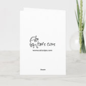 Orange Kitten with Red Roses Graduation Card Karte (Rückseite)