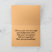 Orange Kitty Cat Niedliche individuell anpassbare Karte (Innenseite)