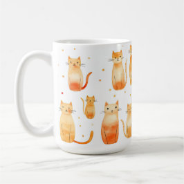 Orange Kitty Cats Kaffeetasse