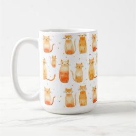 Orange Kitty Cats Kaffeetasse