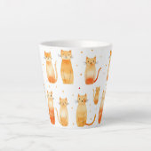 Orange Kitty Cats Milchtasse (Vorderseite)