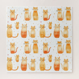 Orange Kitty Cats Puzzle