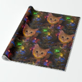Orange Kitty Christmas Paper Geschenkpapier (Ungerollt)