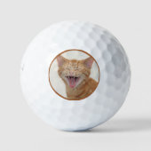 Orange Kitty - ich bin wieder in der Sandgrube? Golfball (Vorderseite)