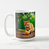 Orange Kitty Kaffeetasse (Links)