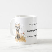 Orange Kitty my Niedlich Cat Videos sehen Kaffeetasse (Vorderseite Links)
