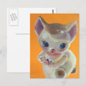 Orange Kitty Neko Postkarte (Vorne/Hinten)