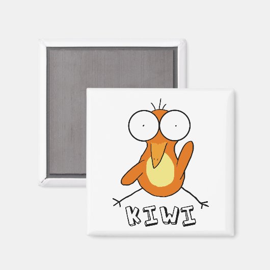 Orange Kiwi Magnet (Vorderseite/Rückseite)
