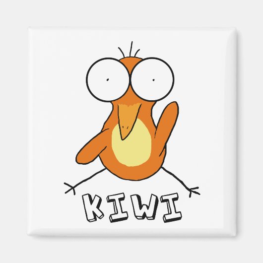 Orange Kiwi Magnet (Vorne)