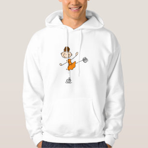 Orange Kleid Figur Eisläufer T-Shirts und Geschenk